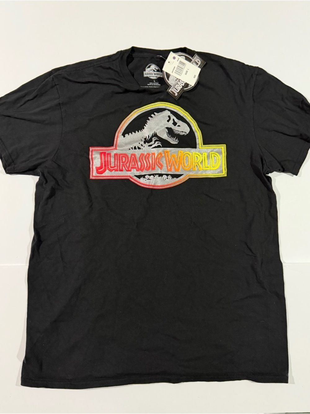 Jurassic World Black Short Sleeve Logo Tee